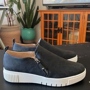 SOUL Naturalizer Black Perforated Slip-On Sneakers